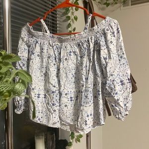 Off the shoulder crop top